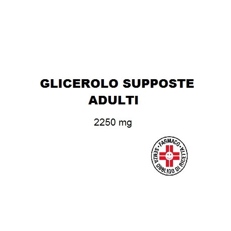 GLICEROLO SUPPOSTE ADULTI  18 supposte da 2250 mg 