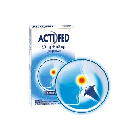 ACTIFED 12 compresse 2.5 mg +60 mg
