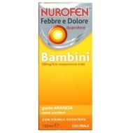 NUROFEN FEBBRE DOLORE SCIROPPO GUSTO ARANCIA  BAMBINI 100 mg/ 5 ml 